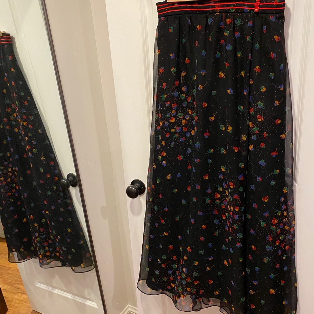 Vintage Multi-Colored Maxi Skirt